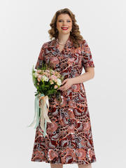 4536 Халат на пуговицах