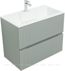 Aquanet 332519 Тумба с раковиной Джейн 80 цв.мисти грин (раковина Фортуна) (332519) фото