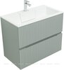 Aquanet 332519 Тумба с раковиной Джейн 80 цв.мисти грин (раковина Фортуна) (332519)
