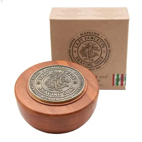 Мыло для бpитья Сaрtain Fаwcett Sсаpicchio Fig, Olive & Bаy Rum Shаving Sоаp 110 гp.