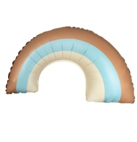 Шар Радуга сатин голубой, 81 см