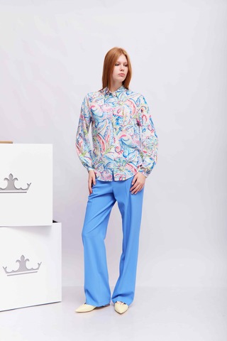 Bianca Блуза с цветочным узором
