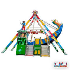 Качели корабль «Капитан Весельчак», 16 мест, 12×7×8,5 м