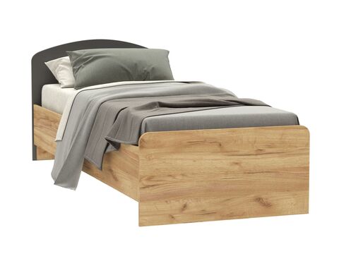 Мартина Кровать (Графит, Дуб крафт)