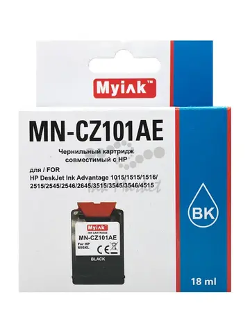 Картридж Myink 650XL CZ101AE для HP DJ Advantage 2515, 3515, 4515 Black (18ml)