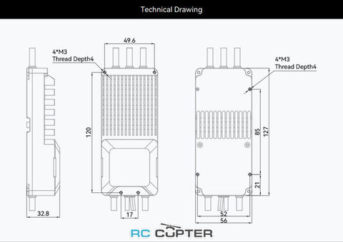 ESC регулятор мотора T-Motor V200A 6-14S PWM/CAN