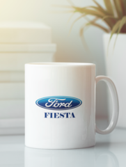 Кружка с изображением Ford, Fiesta (Форд, Фиеста) белая 0012