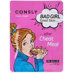 Тканевая маска для детоксикации кожи «bad girl» - Good skin after cheat meal mask sheet, 23мл