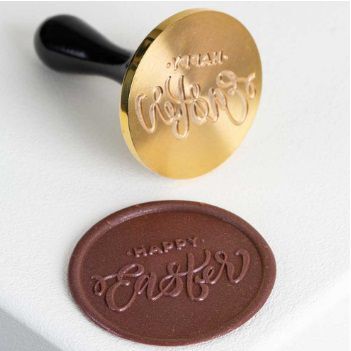 Печать для декорирования шоколада Happy Easter d3см, 20FH36S