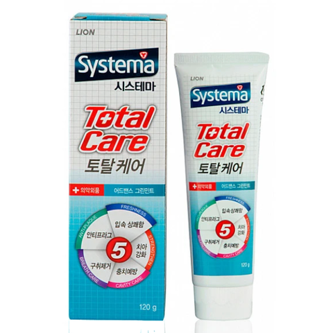 Зубная паста для комплексной защиты зубов LION Systema Total Care, 110 гр