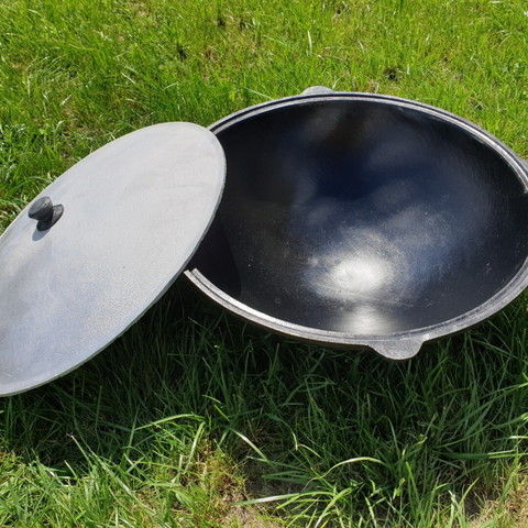 Казан с алюминиевой крышкой