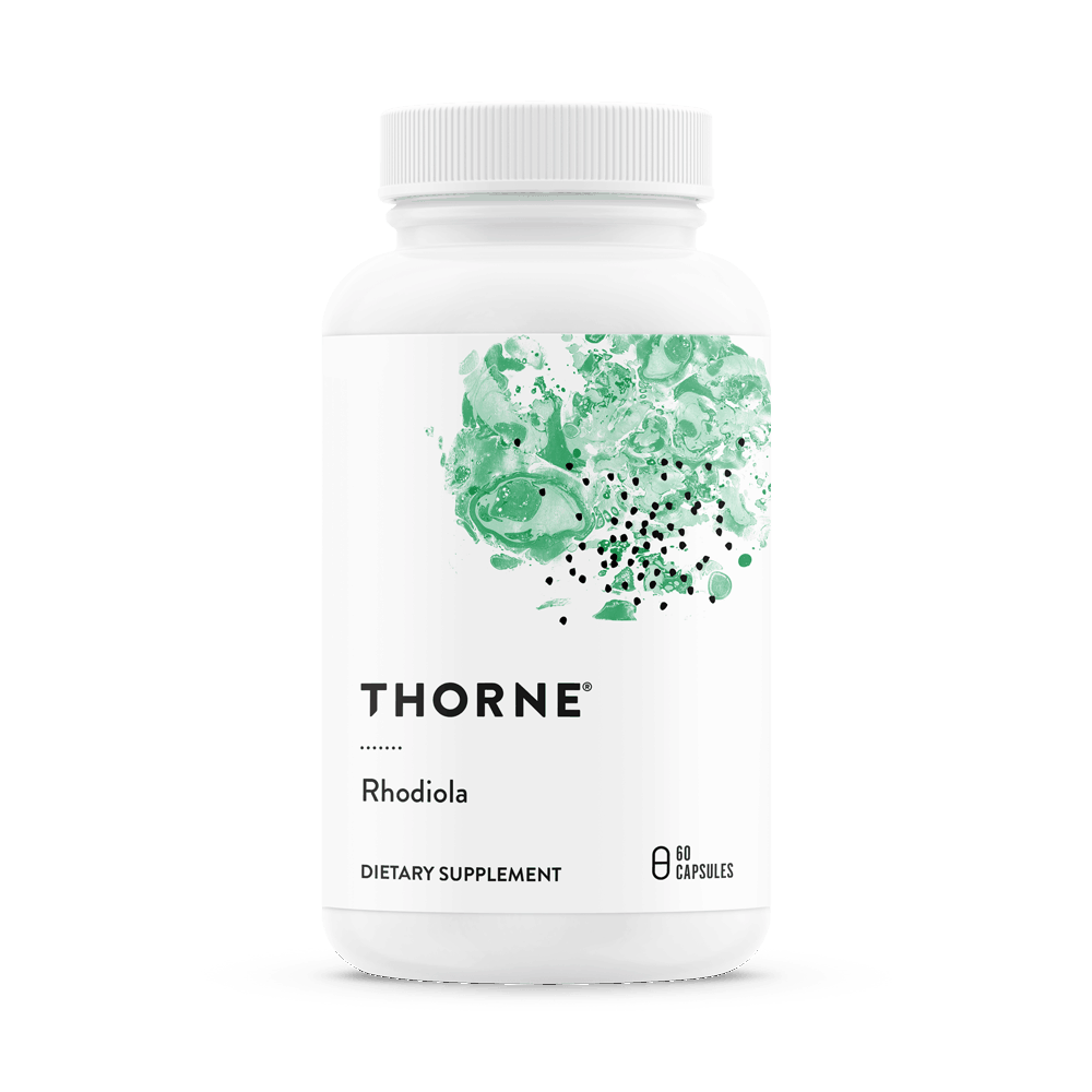 Родиола, Rhodiola (100 mg), Thorne Research (60 капсул)