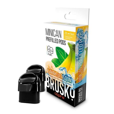 Картридж Brusko Minican Prefilled Pods Банан со Льдом