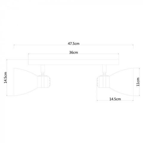 Настенный светильник Arte Lamp MERCOLED A5049AP-2GY