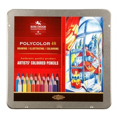 Карандаши цветные художественные KOH-I-NOOR POLYCOLOR 3826, 48 цветов
