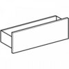 Настенная полка Geberit Smyle Square: B=45см, H=14.8см, T=15см, темно-серый / с порошковой окраской, матовый, меламин с текстурой дерева / пекан
