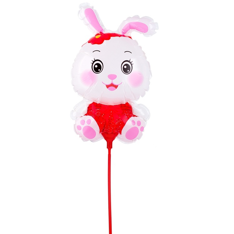 К Мини-фигура на палочке, Заяц в розовом, 13