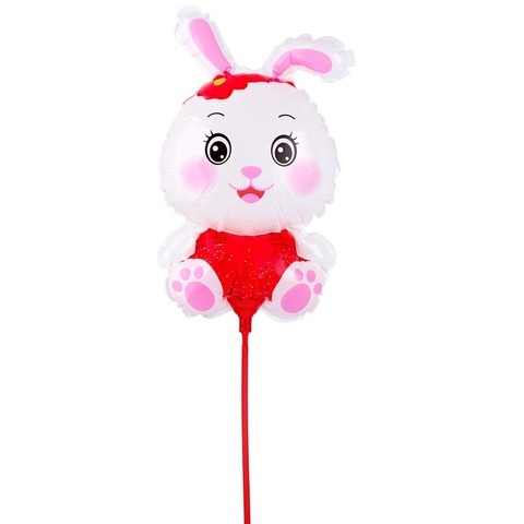 К Мини-фигура на палочке, Заяц в розовом, 13