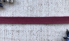 Лента киперная, хлопок, ш. 1 см, винный