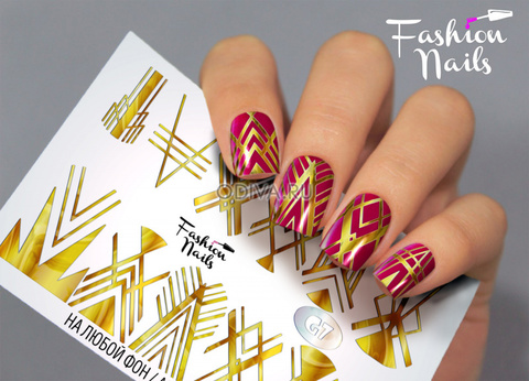 Слайдер-дизайн Fashion Nails Серия G № 7