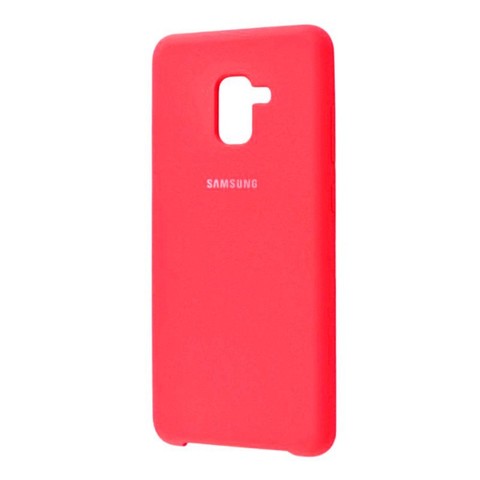 Силиконовый чехол Silicone Cover для Samsung Galaxy A5 2018 (Красный)