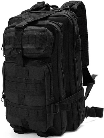 Картинка рюкзак тактический Skully Tactic RWZS29 черный - 12