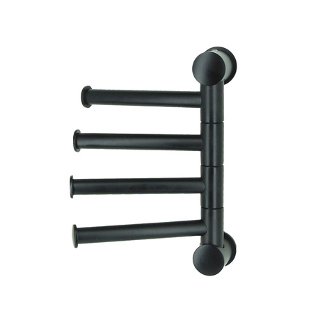 WasserKRAFT K-1054BLACK Держатель полотенец четверной