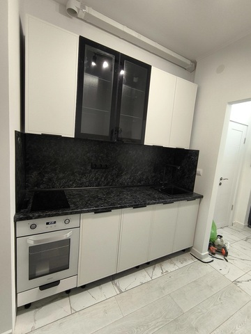 Кухня Николь 2.0/900 м холст сапфировый