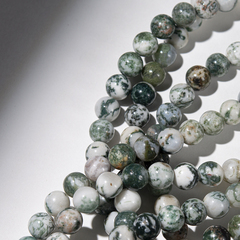 Моховой агат натуральный, шар 8,2мм