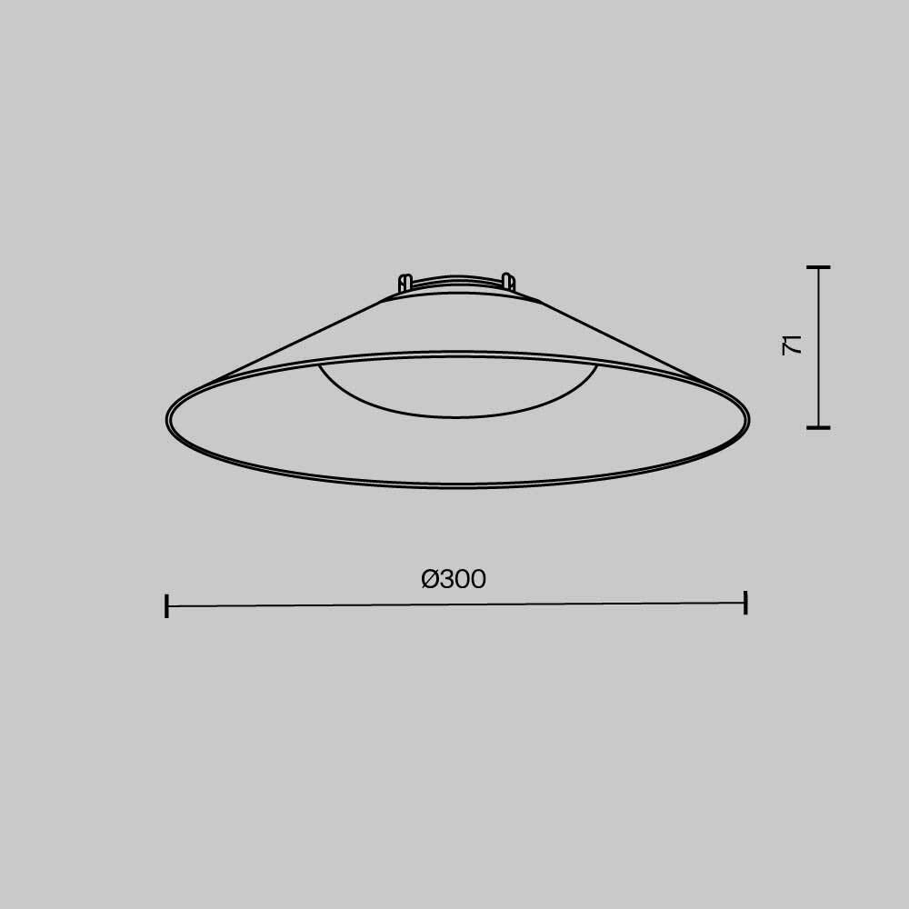 Подвесной светодиодный светильник Maytoni Technical Pendant system Parity Campana TR127B-12W4K-B