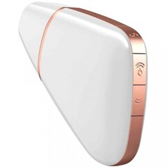 Вакуумный клиторальный стимулятор с вибрацией Satisfyer Love triangle white