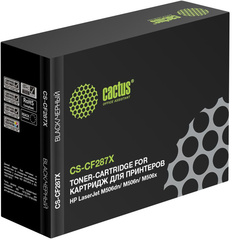 Картридж лазерный Cactus CS-CF287X CF287X черный (18000стр.) для HP LJ M506dn/ M506n/ M506x