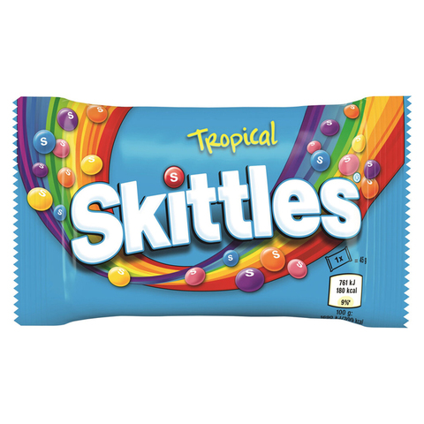 Драже Skittles Tropical со вкусом тропических фруктов 45 гр