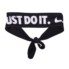 Бандана теннисная Nike Dri-Fit Head Tie Skinny Printed - black/white/white