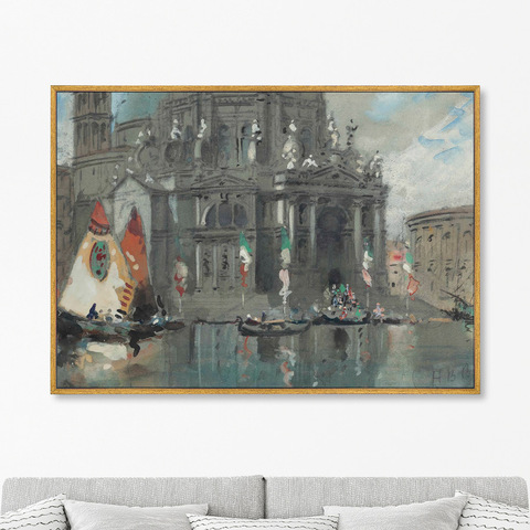 Геркулес Брабазон Брабазон - Репродукция картины на холсте Santa Maria Della Salute, Venice, 1905г.