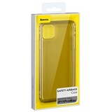 Противоударный силиконовый чехол Baseus Safety Airbags (ARAPIPH65S-SF01) для iPhone 11 Pro Max (Прозрачно-черный)