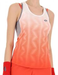 Топ теннисный Lotto Top W IV Tank 2 - red poppy/bright white