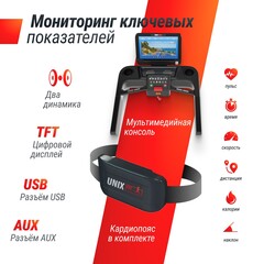 Беговая дорожка UNIX Fit T-1550 PRO (LED)