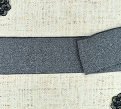 Подвязы трикотажные, ш. 7 см, L 1,37 м, серый меланж