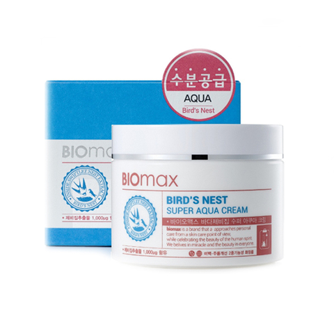 Biomax Крем для лица с экстрактом ласточкиного гнезда Bird's Nest Super Aqua Cream, интенсивно увлажняющий, 100 мл