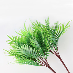Пальма зелёная, зелень искусственная, 40 см., набор 2 букета.