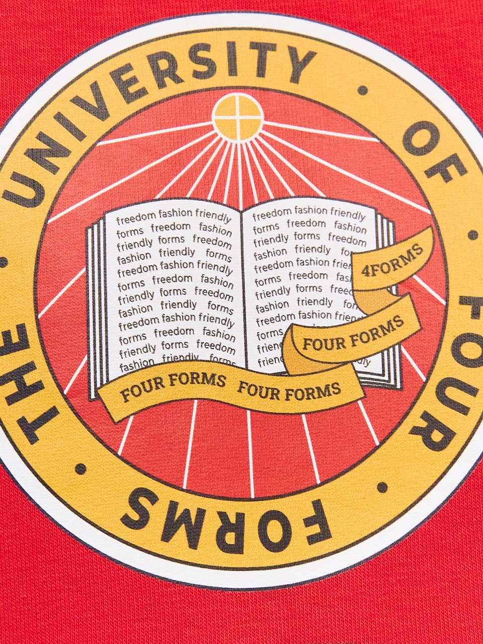 Свитшот с гербом, красный