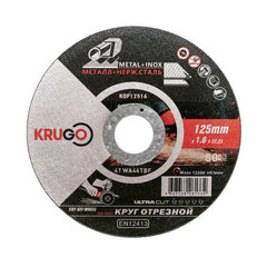 Диск отрезной по металлу 125x1,6x22 мм KRUGO KQP12516