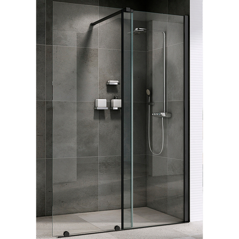 Abber Komfort AG09100B Душевая перегородка, цвет: чёрный