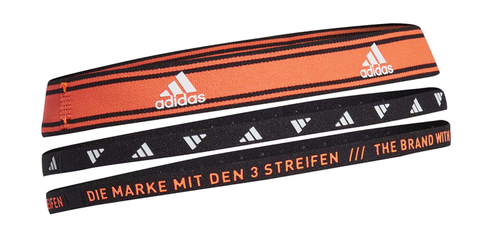 Повязка на голову Adidas Training Headbands 3PP - solar red/white/black