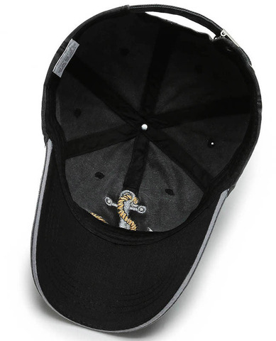 Картинка кепка Skully Wear baseball cap ancor black - 9