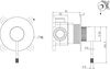 Allen Brau 5.31C12-00 5.31C12-00 PRIORITY 4.0 X1 Смеситель встр. для душа, 1 выход, Kerox,EASY BOX,хром (330911)