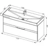Aquanet 183404 Компл.2 - Тумба Виго 120 цв.белый (183404)