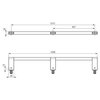 Ideal Standard E6985AA СНЯТ IS     E6985AA Connect Полотенцедержатель фронтальный 1300 мм