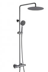 ДУШЕВАЯ КОЛОННА С ТЕРМОСТАТИЧЕСКИМ СМЕСИТЕЛЕМ ДЛЯ ДУША И ВЕРХНИМ ДУШЕМ BRAVAT WATERFALL F939114C-A2-RUS